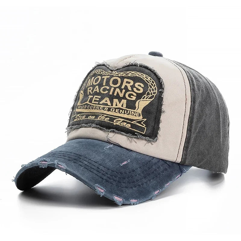 Damaged Cotton Baseball Cap